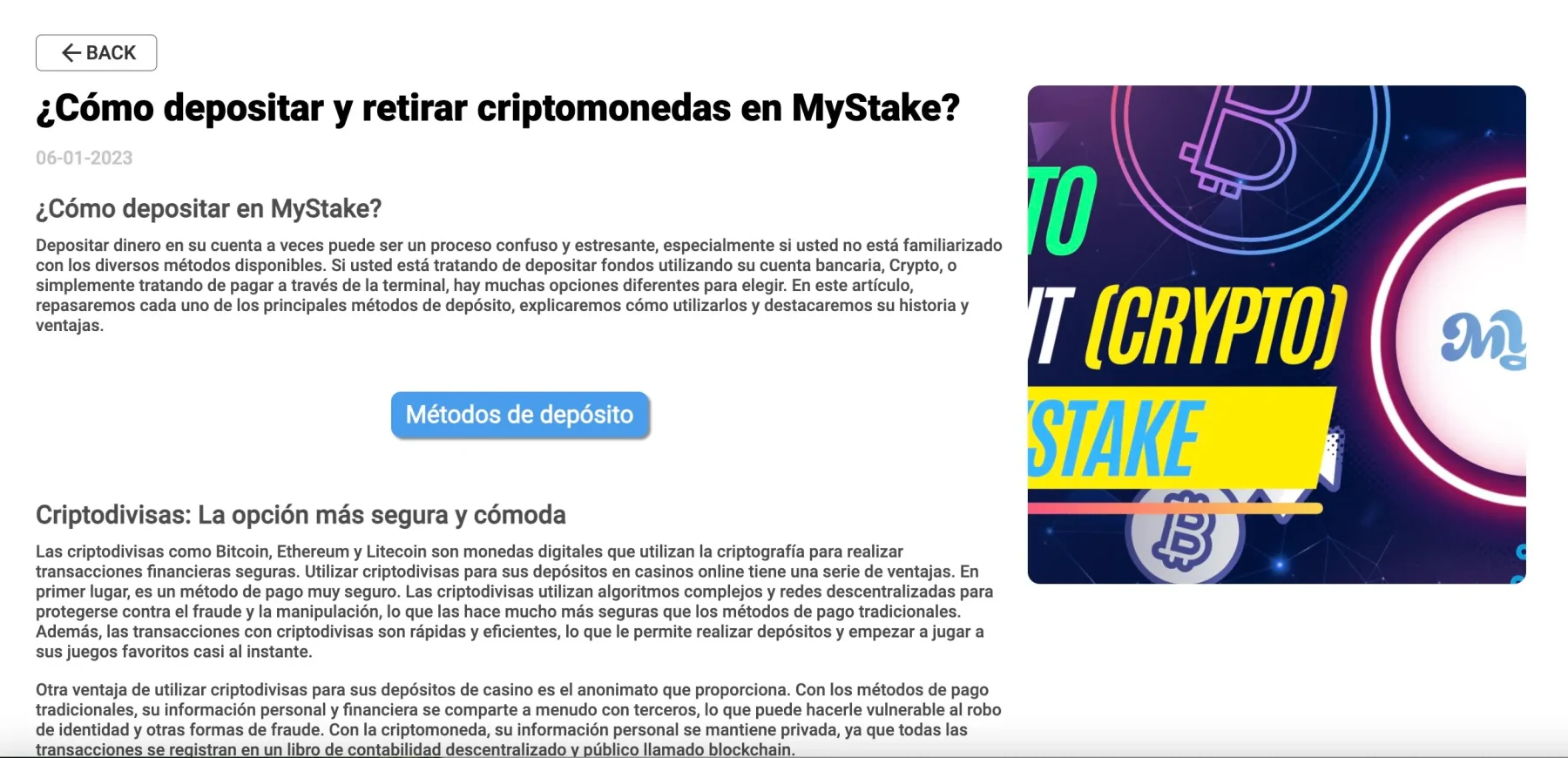 Depositos Mystake Depositos-Mystake