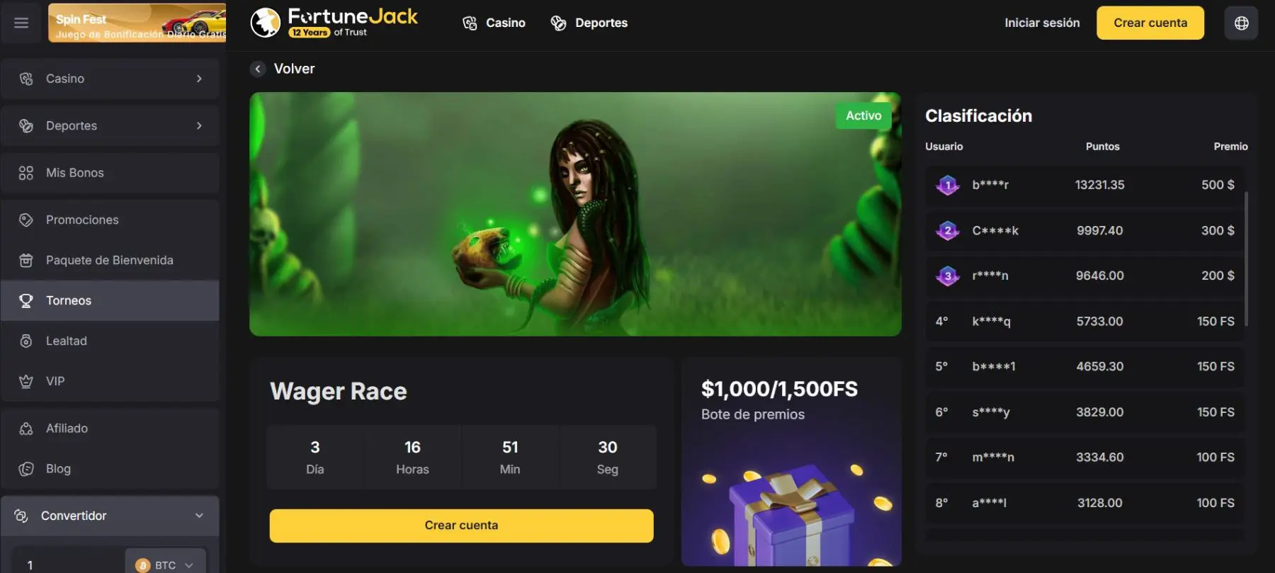 Turneo Wager Race wager-race