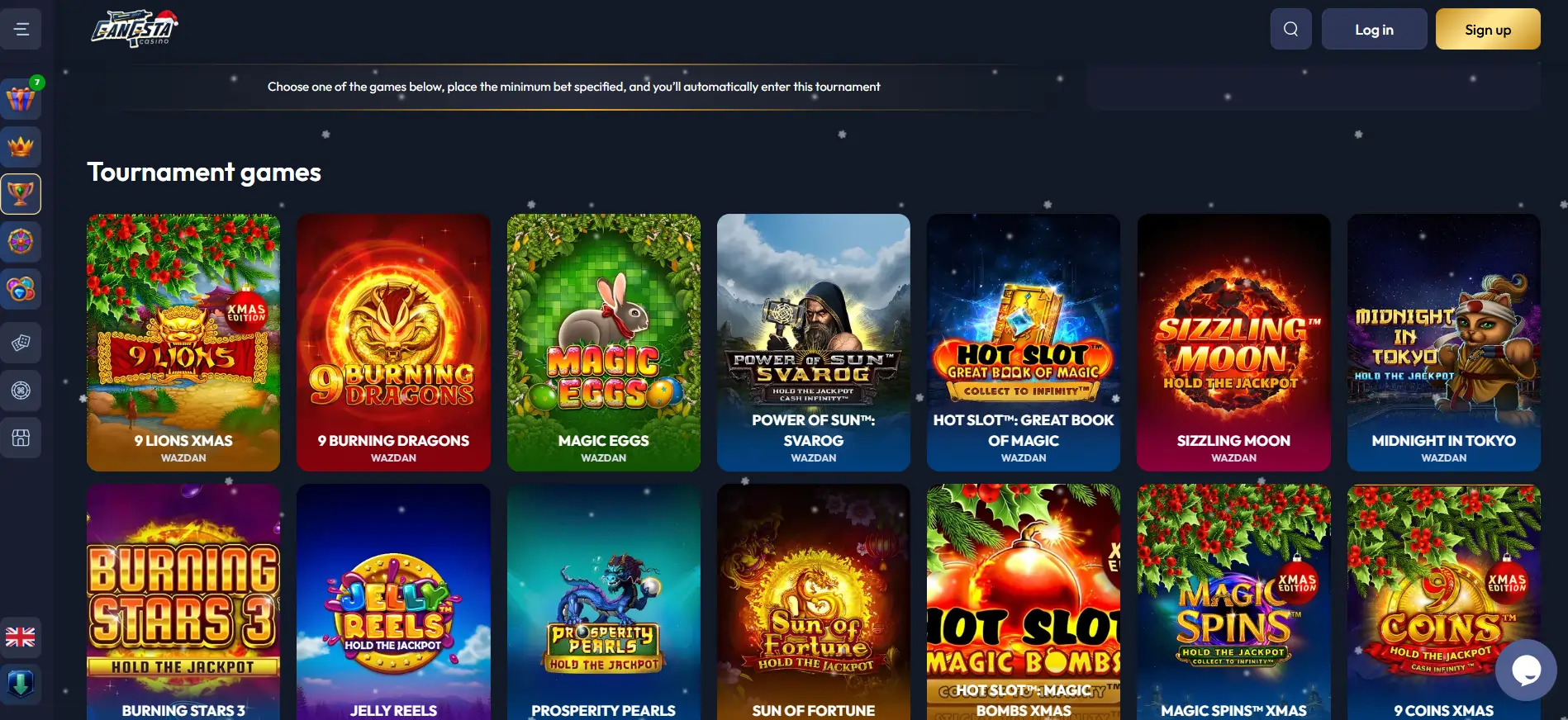 Juegos del torneo juegos-del-torneo-win-booster-xmas