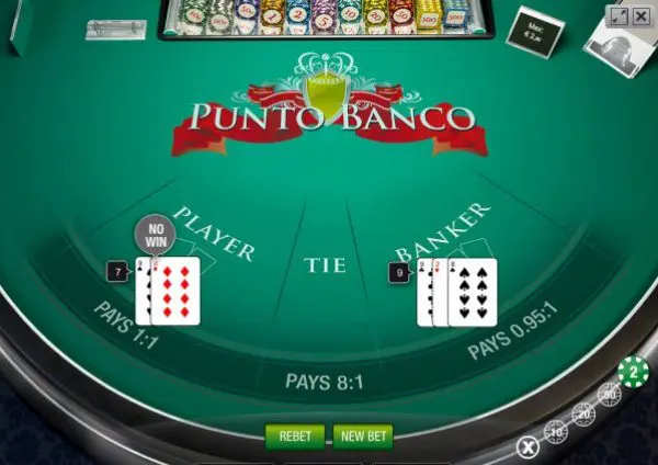 Juego de Punto Banco Reglas y Consejos