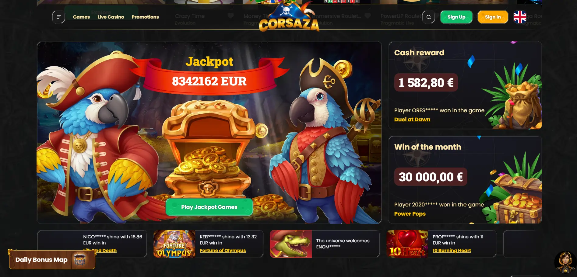 Jackpots de Corsaza jackpots-de-Corsaza